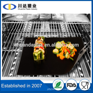 Folha de Teflon para cozinhar PFOA livre LFGB FDA PTFE Non-stick churrasco Grill Mat